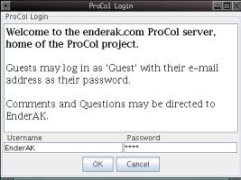 Logging in to Server